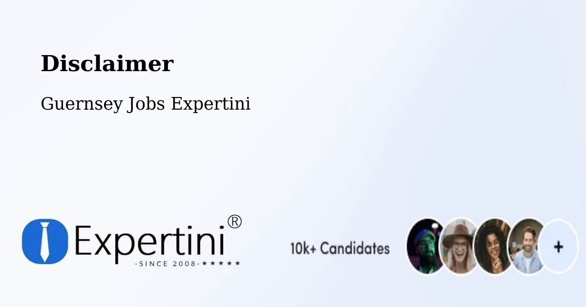 Disclaimer – Frie Baton - Guernsey Jobs Expertini